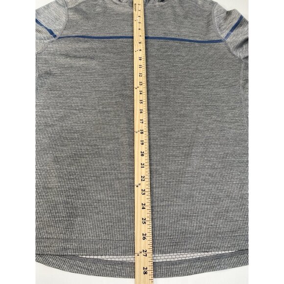 Vineyard Vines Striped Sankaty Hoodie Men’s L Gray On-The-Go Performance Sailing - Picture 14 of 16